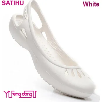 Dámské sandále Gumové sandály s páskem vzadu sling-back Velikost: 36, Barva (Varianta): Bílá