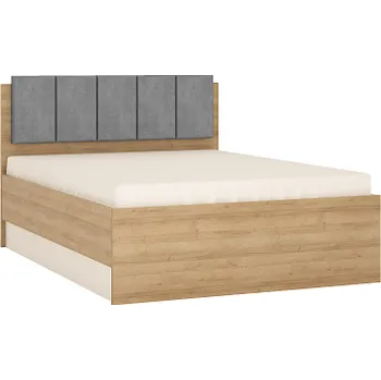 Postel CANTUS (LYOZ02) -POSTEL VČETNĚ ROŠTU A ÚP š. 140 lamino Dub riviéra světlý/ bílá (W) (4BALÍKY)(K150-E)