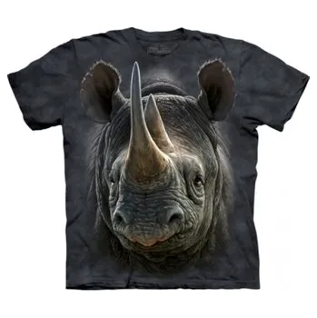 Pánské tričko Tričko dětské The Mountain Black Rhino - šedé, M