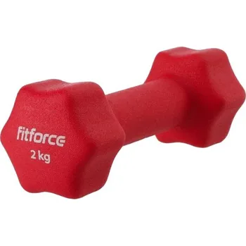 Fitforce Jednoruční činka FDBN 2 KG 2kg Červená