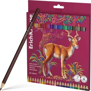 Kresba Syté brilantní pastelky ErichKrause Safari 24 barev