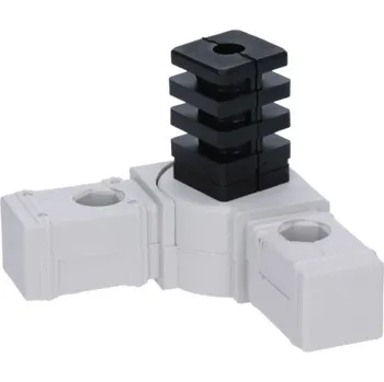 Stavební profil Plastová spojka profilů, pohyblivá o 180°, rohový tvar, pro profil 30x30x2