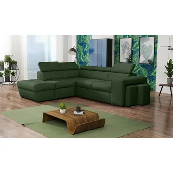 Sedací souprava Rohová sedací souprava PIETRE Metro 37 s taburetem, rozkládací, levá