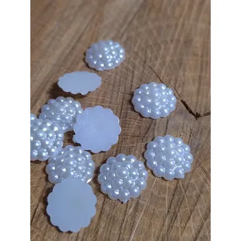 umělá květina Perlová ozdoba šíře 13 mm barva vanilka