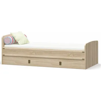 Postel Dětská postel VALENCIA 90x200 s úložným prostorem, dub sonoma