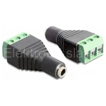 Audio kabel Zdířka JACK 3,5 stereo se svorkovnici D038B