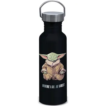Láhev hliníková šroubovací, Mandalorian - Grogu