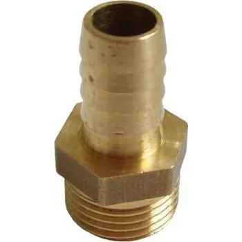 Mosazný hadičník 1/2"x20mm - Vnější závit