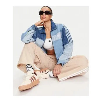 adidas Teplákové kalhoty 3-Stripes Woven Parachute IY7252 Béžová Loose Fit S