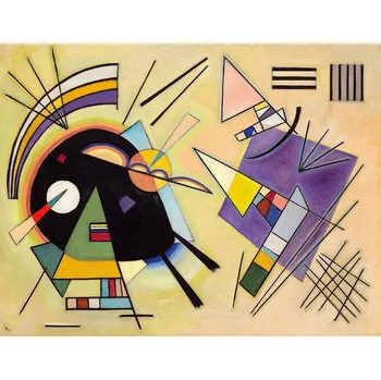 Plakát Plakát, Obraz - Black and Violet (1923), Wassily Kandinsky