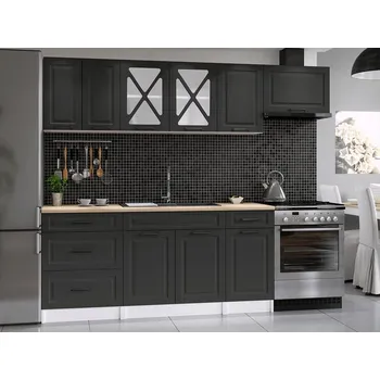 Kuchyňská linka Falco Kuchyňská linka Magda 240 cm, grafit mat