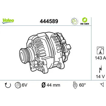 generátor, , 0091545602, 91545602, A0091545602, VALEO, 444589