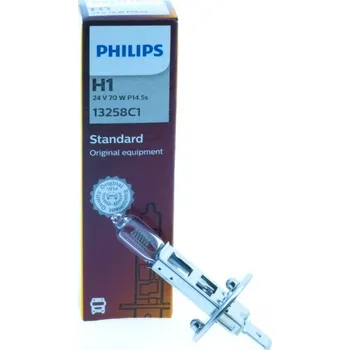 Povinná bezpečnostní výbava 13258C1 H1 Halogenová žárovka Philips E1 24V