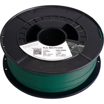 Filament PLA filament z recyklátu tmavě zelený 1,75 mm Smartfil 1 kg