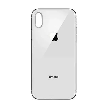 Kryt baterie iPhone XS silver / white - Bigger Hole