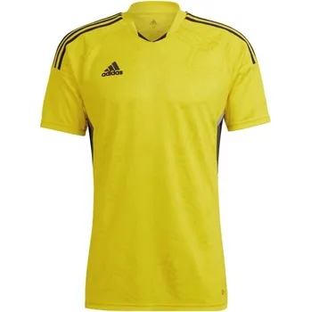 Míčový sport Pánský fotbalový dres adidas CONDIVO 22 JERSEY XS Žlutá, Černá