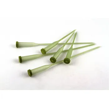 Stuha Ampule na květiny 38cm (15 x 75mm) 100ks odlamovací -ZELENÁ