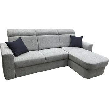 Sedací souprava PALMARA NEW Levá -sedací souprava, látka Diosa 84světle šedá/ polštáře 93 tm. šedá (FE) kolekce - "E" (K250)