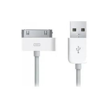 Datový kabel iPhone 3G, 3GS, 4, 4S, délka 1m, barva bílá