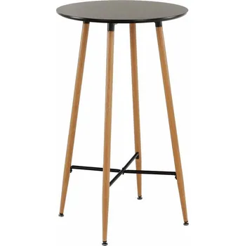 Jídelní stůl Kulatý barový stůl IMAM, černá/dub
