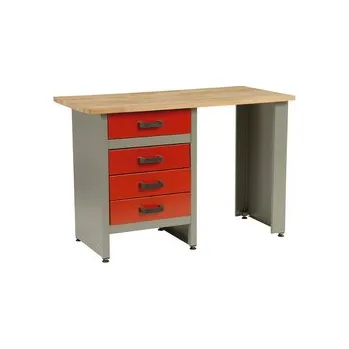 Dílenský stůl MARS - pracovní stůl 4x zásuvka - 1215x615x800mm