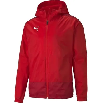 Pánská casual bunda Pánská sportovní bunda Puma TEAMGOAL 23 TRAINING RAIN JACKET S Červená, Bílá