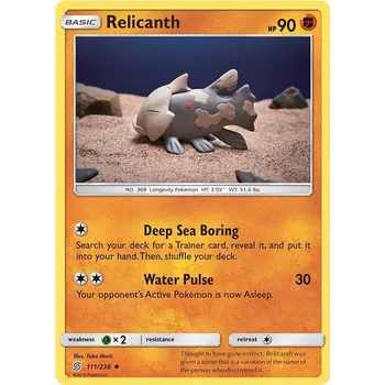 Sběratelská karetní hra Relicanth 111/236 - Unified Minds Typ karty: Non-Holo