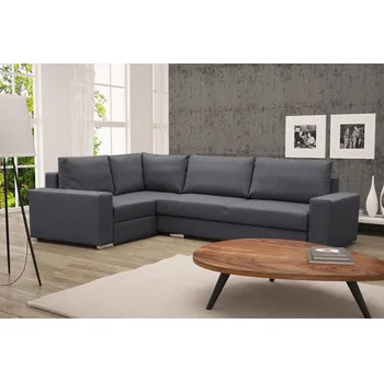 Sedací souprava Falco Rohová sedací souprava Toro, rozkládací s úložným prostorem, levá, tmavě šedá/Inari 96