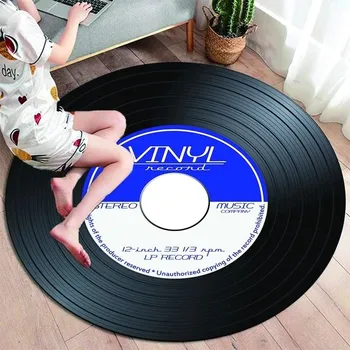 Koberec Koberec s klasickou hudbou pro dětský pokoj | gramofónová deska - 21,180 cm x 180 cm