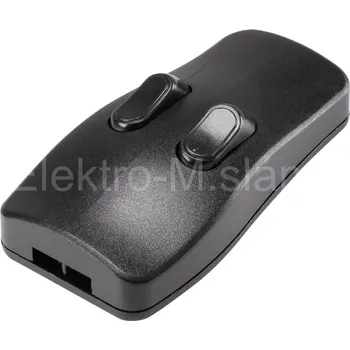 vypínač Spínač šňůrový dvoj 98001c410 černá 2A COMPONENTS