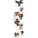 Kovový stojan na květiny, bílá, BAMIR TYP 2