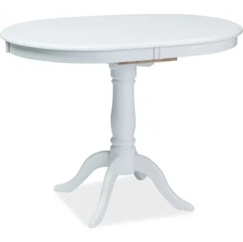 Jídelní stůl Rozkládací jídelní stůl DELLO, kulatý, bílá