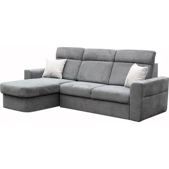 Sedací souprava PALMARA NEW Pravá -sedací souprava, látka Diosa 93 tmavě šedá / polštáře 08 šedá light (FE) kolekce - "E" (K250-S)