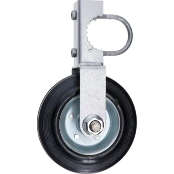 Opěrné kolečko pro křídlovou bránu, nosnost 150kg, pozinkovaná ocel