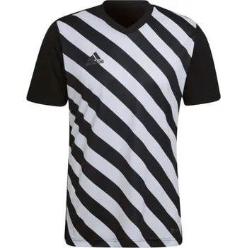 Pánský fotbalový dres adidas ENTRADA 22 JERSEY TEE L Černá, Bílá