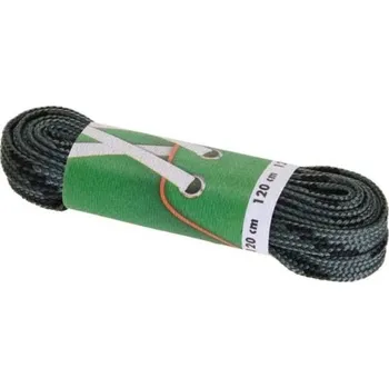 Tkaničky do bot Tkaničky PROMA ŠNĚROVADLA SPORT PLOCHÁ 120 CM 120 Šedá, Černá