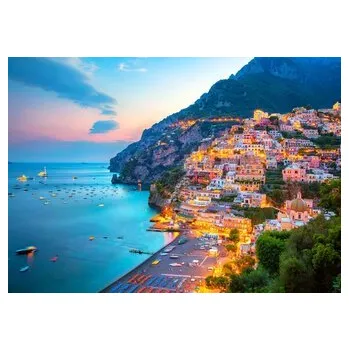 Puzzle ENJOY Puzzle Positano za soumraku, Itálie 1000 dílků
