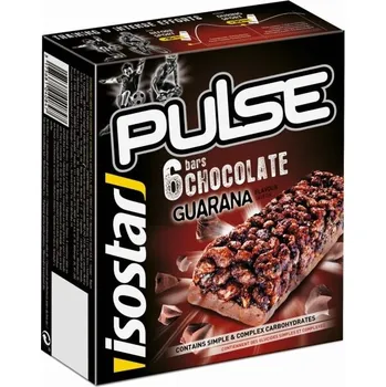 Energy tyčinka Isostar BAR PULSE 6x 23 G ČOKOLÁDA + GUARANA OS