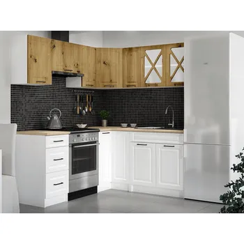 Falco Rohová kuchyňská linka ASTRA artisan/bílá MAT