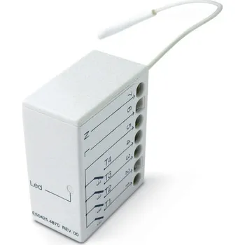 Pohon brány NICE Tag TTX4 - zapuštěný, kabelově ovládaný, čtyřkanálový vysílač s napájením 230V