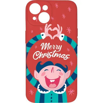 Pouzdro na mobilní telefon Kryt Šťastné a veselé pro iPhone 15 Plus