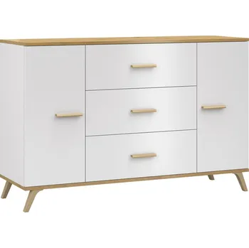 Ložnice Falco Komoda Roky 10 2D3S bílá/dub artisan