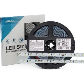 LED páska LEDLabs LED pásek 6.5W/m PRO 3Y 24V 64 LED/m 2835 SMD neutrální bílá, 6,5W, 130lm/W, 320 LED diod