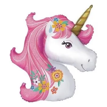 Balónek Balon foliowy Magiczny Jednorożec 74x76cm