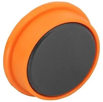 Dekorativní magnet SOLLAU Neodymový kancelářský magnet kruhový 18x8 mm Barva: Oranžová