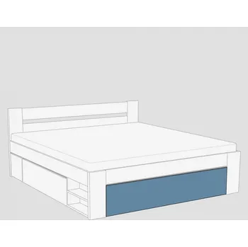 Postel Čelo k posteli REA KIRA 180x200, čílko 2, POW BLUE