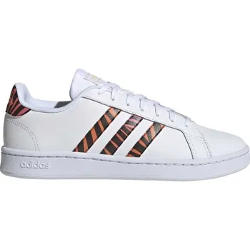 Dámské tenisky Dámské tenisky adidas GRAND COURT 5 Bílá, Černá, Lososová