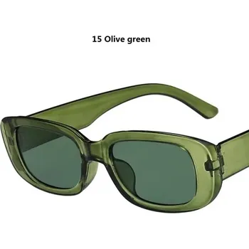 Elegantní dámské sluneční brýle ve vintage stylu UV400 - 15 Olivově zelená