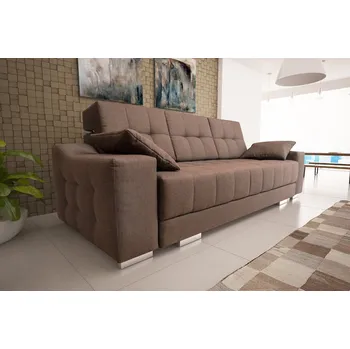 Pohovka Falco Rozkládací pohovka Týna, s úložným prostorem, hnědá Sawana 16