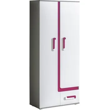 Šatní skříň Dětská šatní skříň APETTITA 1 antracit/růžová